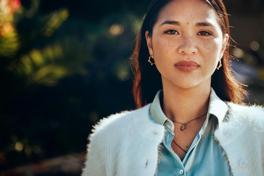 Woman portrait in the park